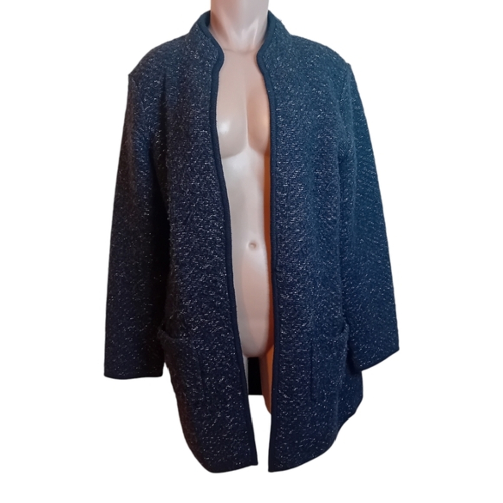 Women's 500 Maison Cinqcent Wool Thick Warm Cardigan Speckled Winter One Size